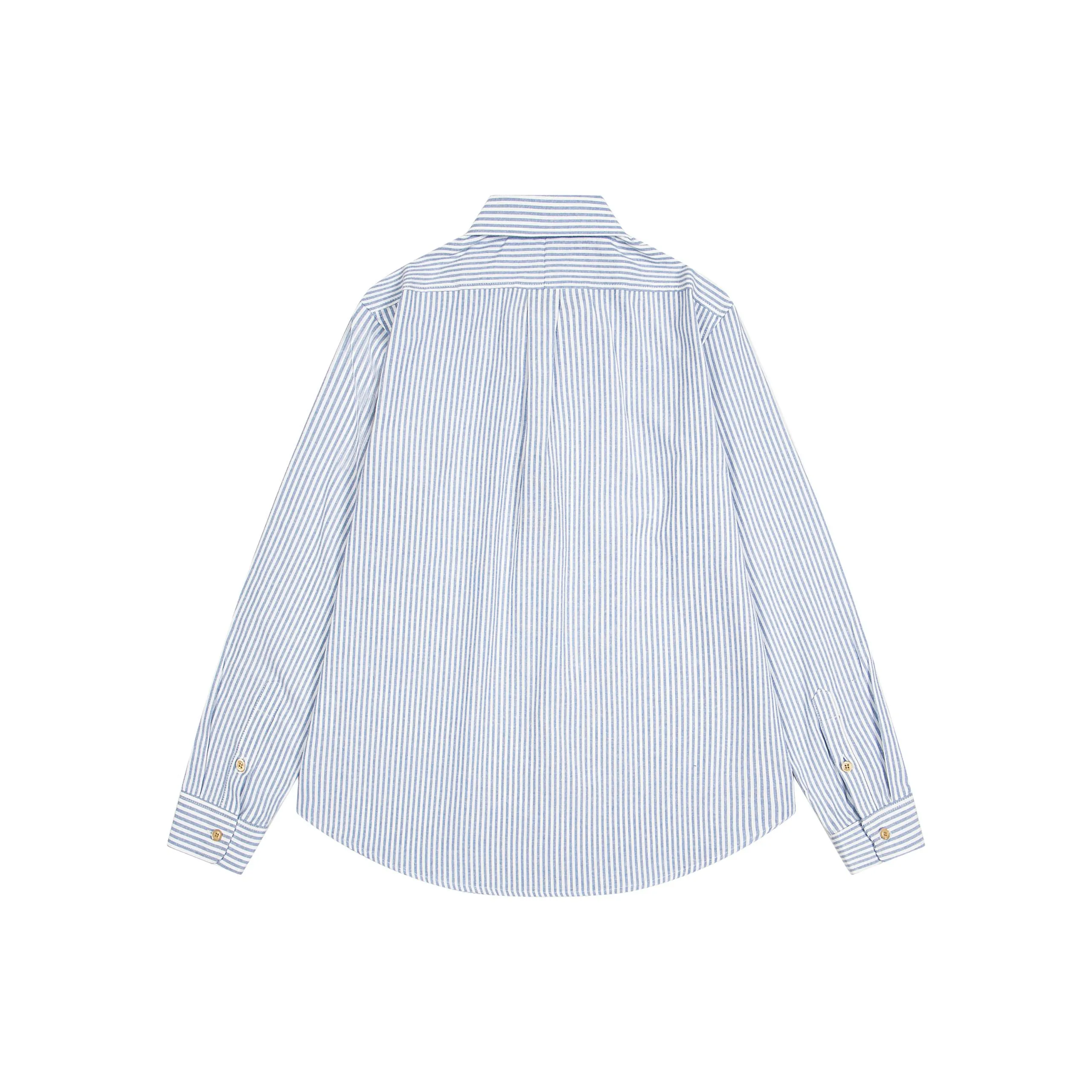 🅿️230 New: Style number: B114 Ralph Lauren/Ralph Lauren classic colorful small label striped casual shirt 1️⃣ Made of high-quality classic striped fabric, the upper body is soft and comfortable, extremely delicate, has a solid, smooth and soft feel. The fabric does not wrinkle, and the feel is invincible. The details are handled perfectly! 2️⃣Adopting the washing process, the workmanship details are perfectly controlled. They are all hemmed with vest technology, and the inside of the sleeves are also different. Different from the four-needle and five-thread workmanship, the collar is also designed with interlining, which shows high-end fashion and individuality. The style is fashionable, simple and elegant! 3️⃣It is very youthful and energetic, and can be easily worn by both men and women. It is very in line with the fashion aesthetic concepts of today's young people! Color: Striped Blue Sizes: S, M, L, XL